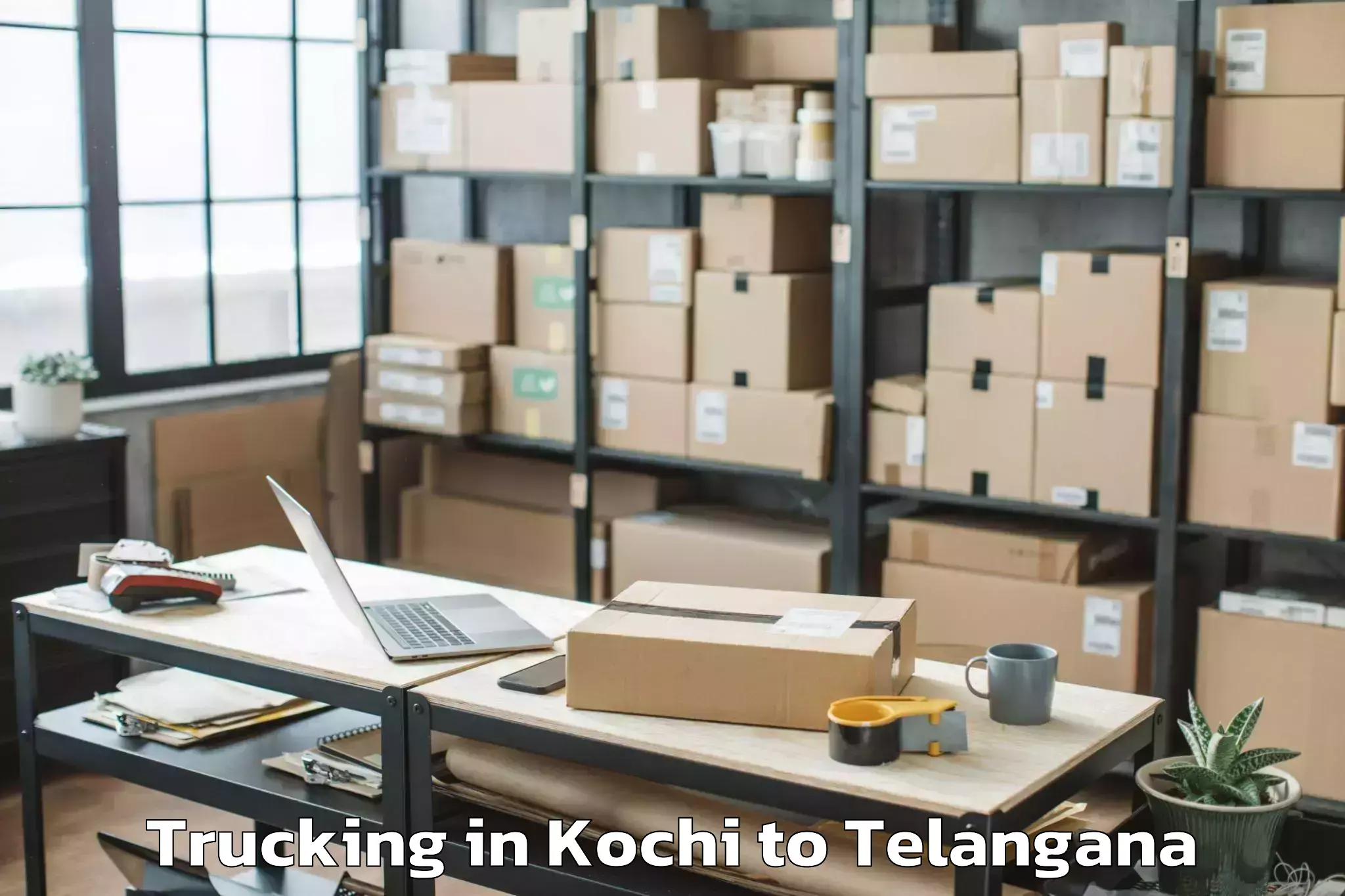 Leading Kochi to Alampur Trucking Provider